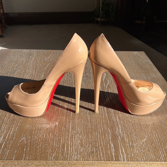 Christian Louboutin Lady Peep 150 mm Nude 36.5 - Picture 10 of 15